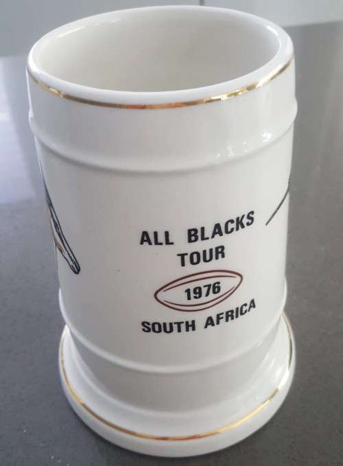 1976 All Blacks Rugby Tour to South Africa Beer Mug
