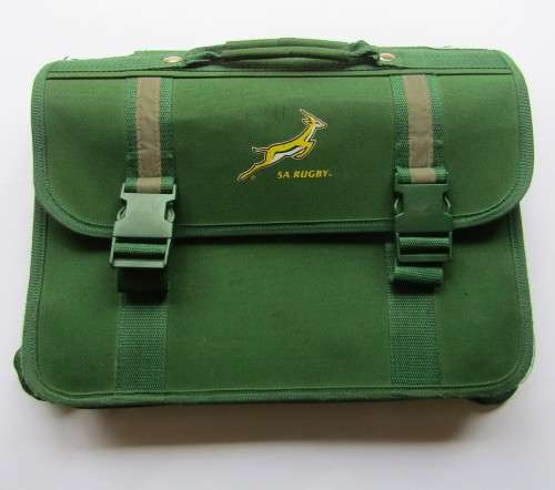 Green Springbok Rugby Suitcase