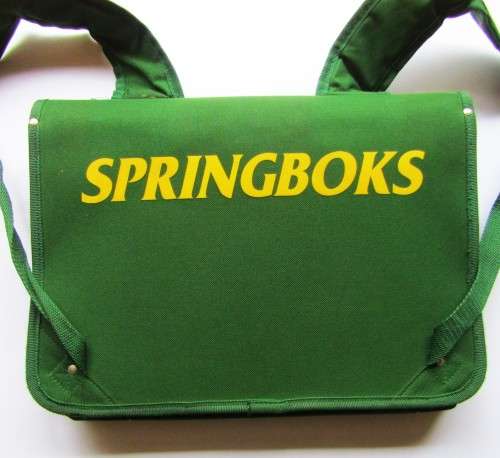 Green Springbok Rugby Suitcase