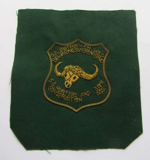 Old SA Hunters and Game Conservation Ass. Cloth Badge