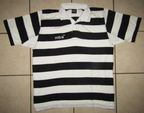 Old Mitre Black and White Rugby Jersey