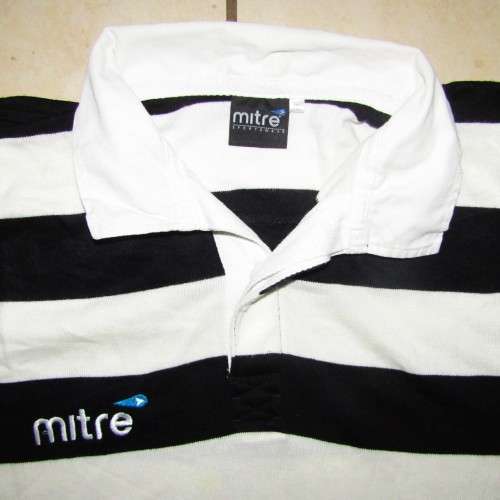 Old Mitre Black and White Rugby Jersey