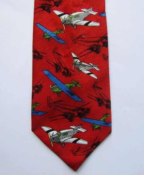 Pierre Cardin Paris Designer Aircraft Neck Tie