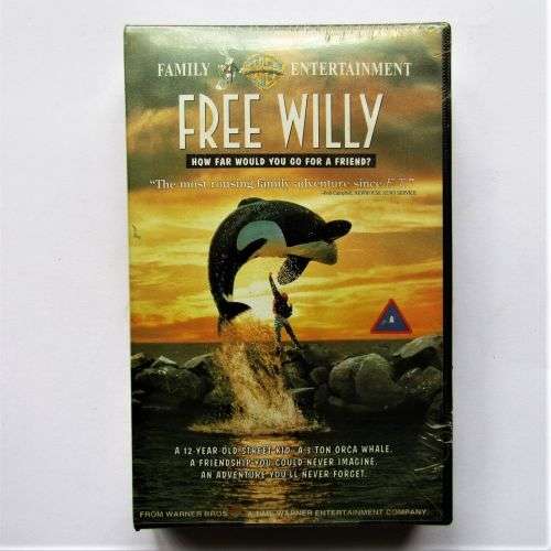 Free Willy - NEW Sealed - VHS Video Tape (1993)