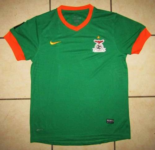 Old Zambia Football Association Nike Soccer Jersey