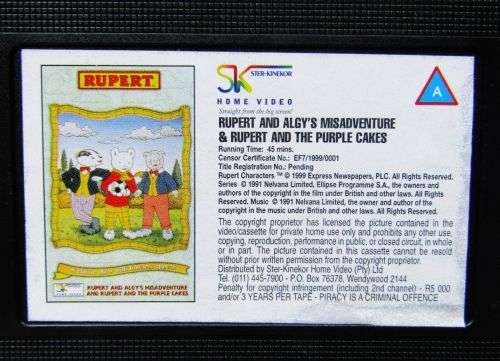 Rupert Cartoon - VHS Tape (1999)