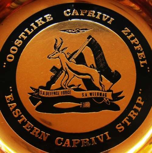 SADF Border War Eastern Caprivi Strip Copper Ashtray