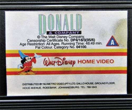 Donald & Company - Disney VHS Tape (1995)