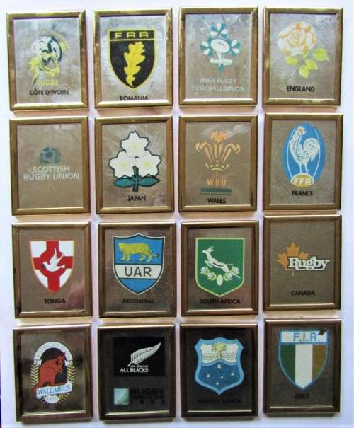 Set of 16 Rugby World Cup 1995 Team Plaques