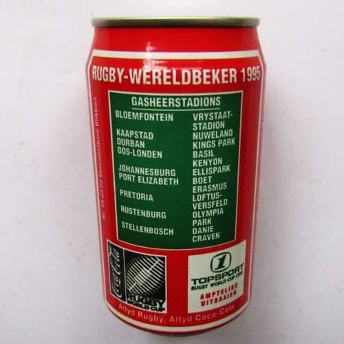 1995 Rugby World Cup Stadiums Coca Cola Can
