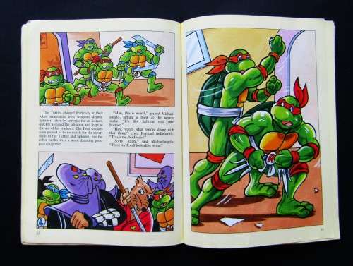 1991 Teenage Mutant Ninja Turtles Story Book