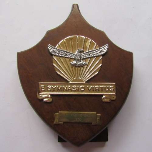 1970 SAAF Airforce Gymnasium Desk Plaque