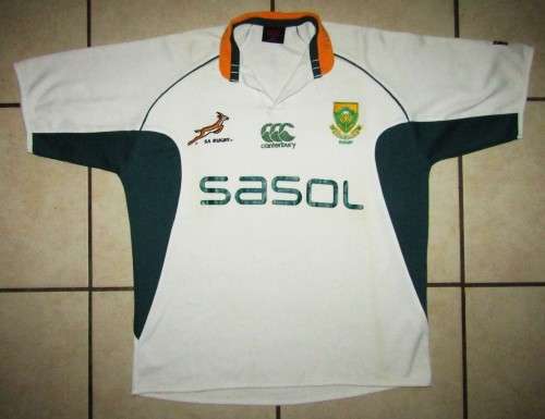 Old White Springbok Rugby Jersey - Small Size