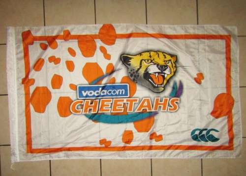 Large Vodacom Cheetahs Rugby Flag