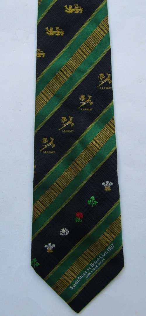 1997 Springboks vs British Lions Rugby Neck Tie