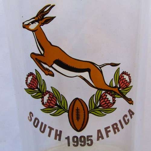 1995 Springbok Rugby Beer Glass