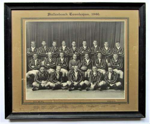 1946 Stellenbosch Rugby Team Photo