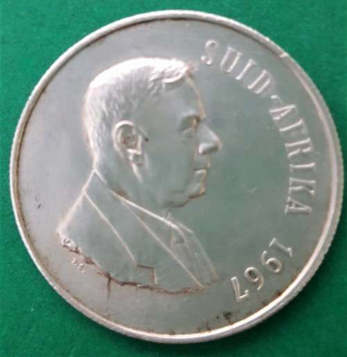 1967 RSA One Rand Silver Coin