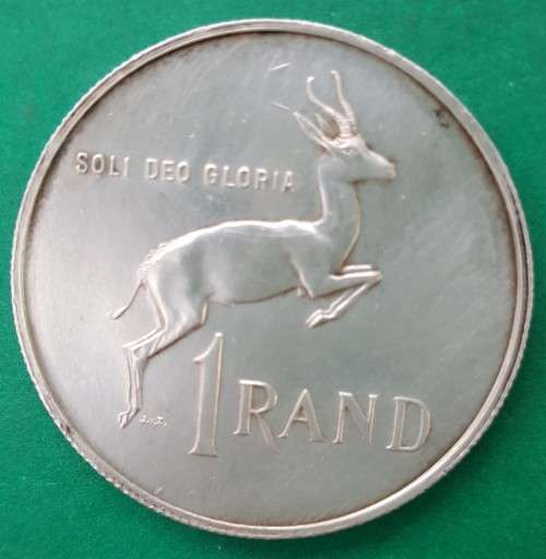 1967 RSA One Rand Silver Coin