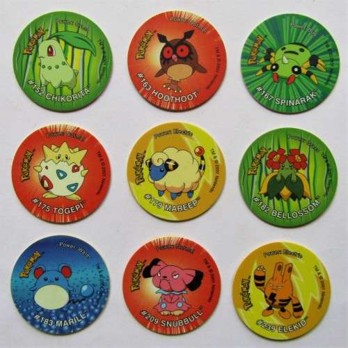 Lot of 9 Pokemon Tazo Slammers by Simba