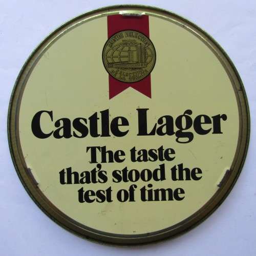 Old Castle Lager Metal Bar Tray