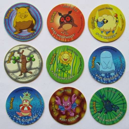 Lot of 9 Pokemon Tazo Slammers by Simba