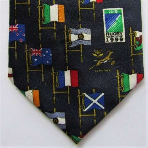 1999 World Cup Springbok Rugby Neck Tie