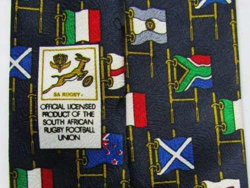 1999 World Cup Springbok Rugby Neck Tie