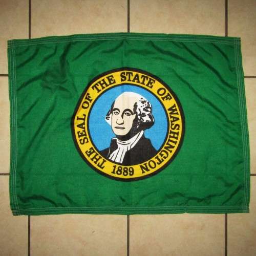 Old USA State of Washington Flag