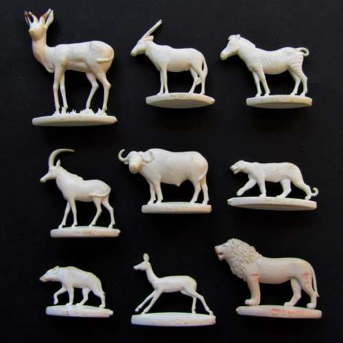 9 Old Coca Cola Animal Figures From the 1960`s