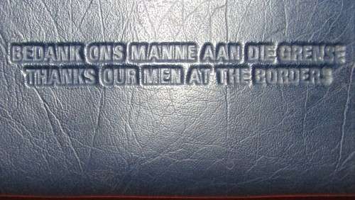 SADF Border War Southern Cross Fund SAAF Blue Satchel Case