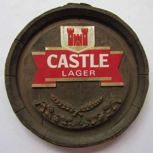 Old Castle Lager Beer Foam Wood Plaque Display