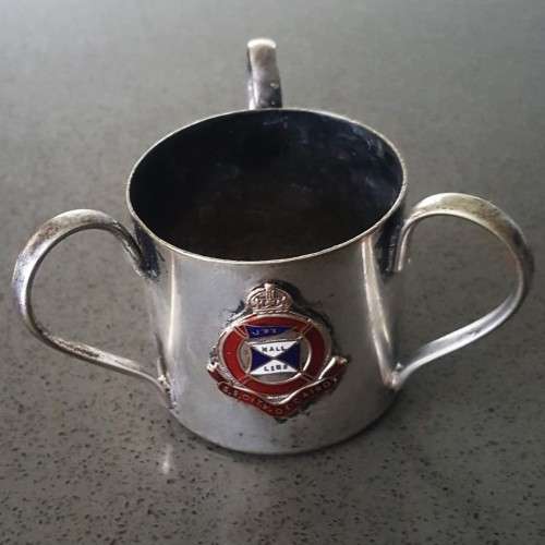 Old SS City of Cairo Passenger Ship Metal Toothpick Holder