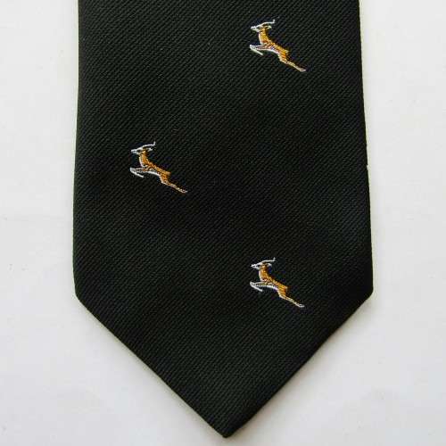 Old Black Springbok Rugby Neck Tie