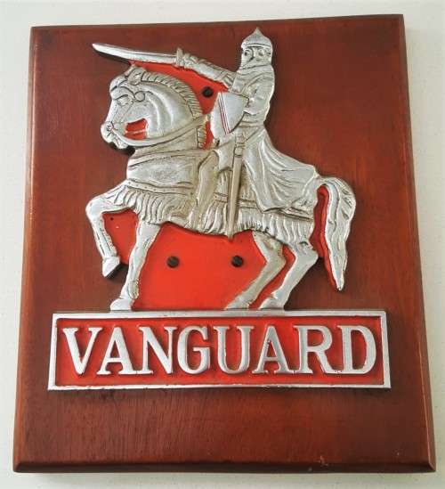 Heavy Metal Vanguard Plaque on Wood