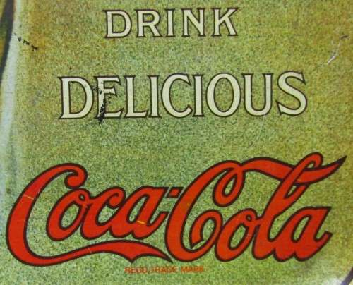 Old Coca Cola Metal Bar Tray