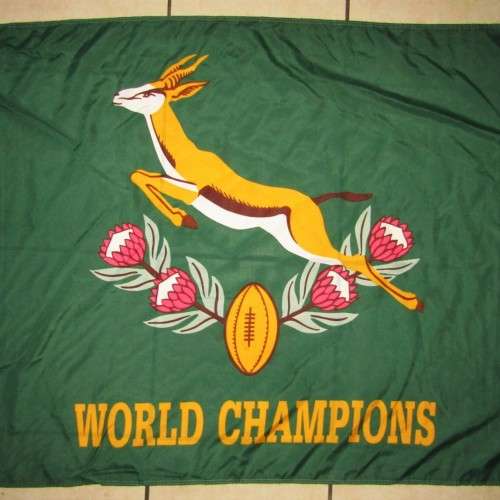 1995 World Champions Springbok Rugby Flag