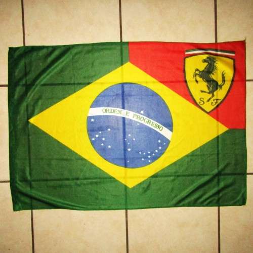 Old Brazil Ferrari Motorsport Flag