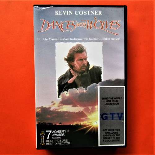 Dances with Wolves - Kevin Costner - VHS Tape (1991)