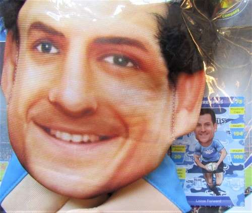 Pierre Spies Blue Bulls Rugby Hand Puppet - Sealed Unused