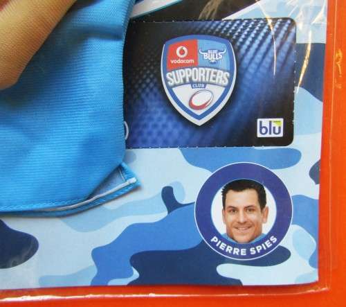 Pierre Spies Blue Bulls Rugby Hand Puppet - Sealed Unused