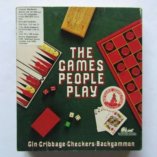 The Games People Play - Big Box Floppy Disk PC Game (1990)