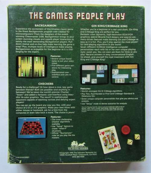 The Games People Play - Big Box Floppy Disk PC Game (1990)