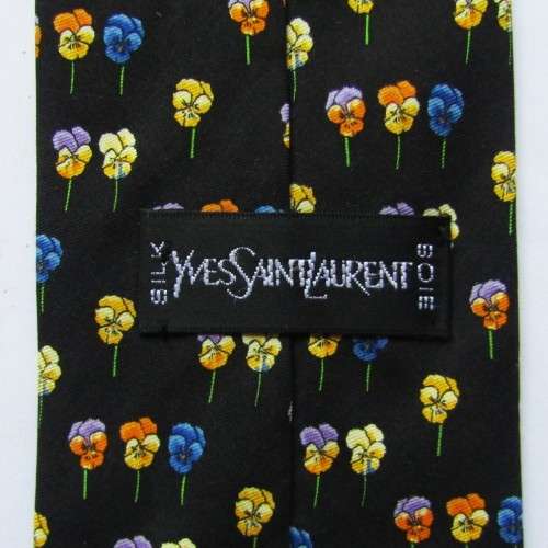 Yves Saint Laurent Designer Silk Neck Tie