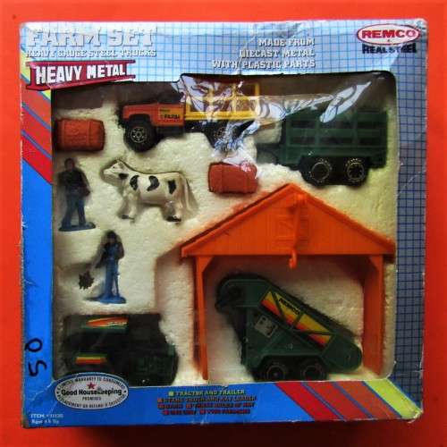1988 Remco Toys Diecast Farm Set in Box