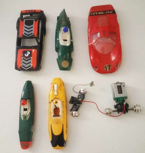 Lot of Old Scalextric Car Parts