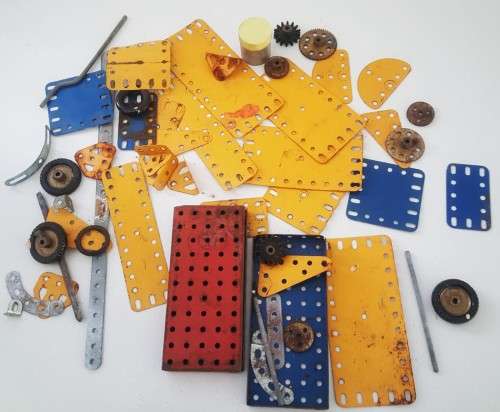 Lot of Old Meccano Parts