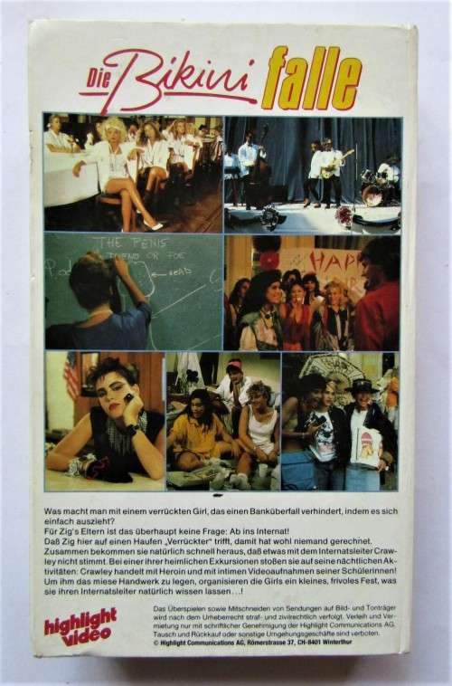 Die Bikini Falle - Tricia Leigh Fisher - German Comedy VHS Tape