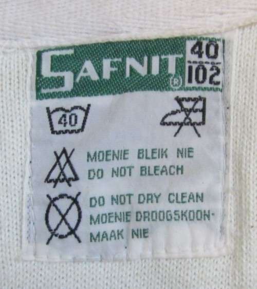 Old Safnit Long Sleeve Number 2 Players Rugby Jersey