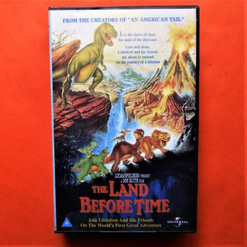 The Land Before Time - Animated Adventure VHS Tape (1989)